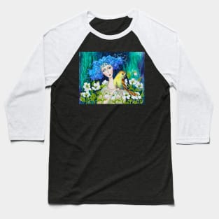 Sad Anemones Watercolor Painting Baseball T-Shirt